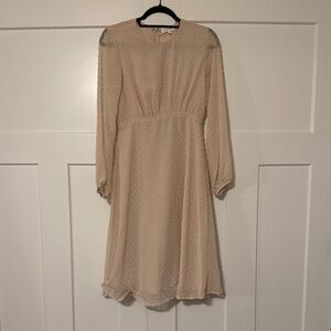 Bohme Soft Peony Pink Textured Midi Dress